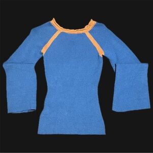 SHEIN Vibrant Blue Knit Top